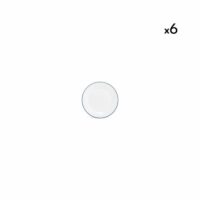 Lot de 6 assiettes blanc en porcelaine 20