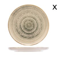 Lot de 6 Assiettes plates en Grès