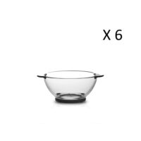 Lot de 6 - Bol à oreilles 51cl en verre résistant teinté tansparent-Verre-Transparent-Duralex
