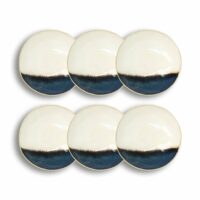 Lot de 6 coupelles en grès blanc 20cm--Multicolore-OGO Living