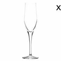 Lot de 6 Flûtes à champagne en cristallin