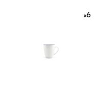 Lot de 6 tasses blanc en porcelaine 38cl-Porcelaine-Blanc-BonBistro