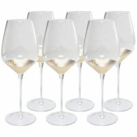 Lot de 6 - verre à vin rouge en verre fond doré-Verre-Doré-Kare Design