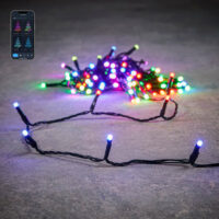 Lumières de sapin de Noël Brun foncé Plastique H3xl0.5xL500cm-Bois de Pin-Marron-Luca Lighting