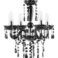 Lustre noir--Noir-Beliani