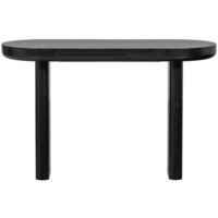 Mael bureau/table d'appoint plaqué noir--Noir-WOOOD