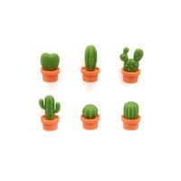 Magnets cactus en plastique orange-Plastique-Orange-Qualy Design