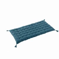 Matelas de sol coton uni 60x120 cm-Coton-Bleu-Housse De Rêve