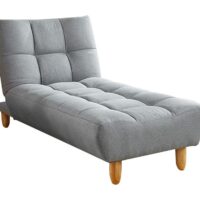 Méridienne convertible  gris--Gris-vente-unique.com