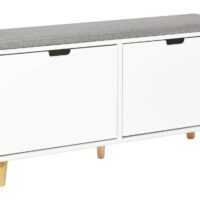 Meuble à chaussures blanc--Blanc-Beliani
