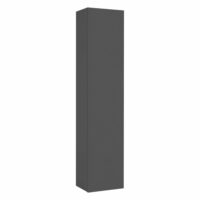 Meuble colonne 1 porte 40 cm effet bois anthracite mat-Bois-Gris-Whous