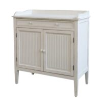Meuble d'appoint buffet en bois blanc antique 83 x 41 x 91.5 cm-Bois-Blanc-CHEMIN DE CAMPAGNE