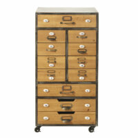 Meuble de rangement 12 tiroirs à roulettes-Maisons du Monde