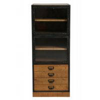 Meuble de rangement 3 portes en bois marron-Bois-Marron-Interior's