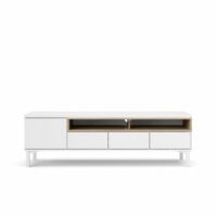 Meuble tv 1 porte et 3 tiroirs l155