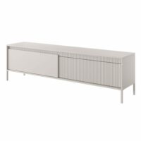 Meuble tv 2 portes beige 187 cm--Beige-Selsey