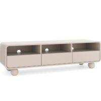 Meuble TV cachemire 3 tiroirs 160x44 cm--Beige-That's Casa
