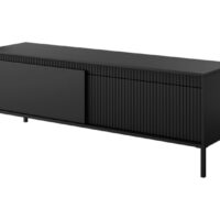 Meuble TV coloris noir 153 x 39 x 53 cm--Noir-Furnlux