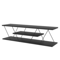 Meuble TV de style industriel anthracite--Gris-Toilinux