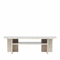 Meuble tv effet marbre l140cm - beige--Beige-Venture Home