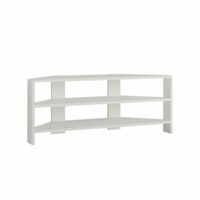 Meuble TV en bois blanc 110 x 36 x 45 cm-Bois-Blanc-Habitat & Jardin