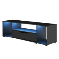 Meuble TV gamer noir L163 cm--Noir-Diagone