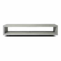 Meuble TV minimaliste en béton gris - 150x45cm-Béton-Gris-Lyon Béton