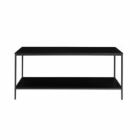 Meuble tv noir et métal 100x45 cm-Métal-Noir-Moloo