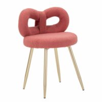 Mini chaise en peluche rose ø 40x67 cm-Mauro Ferretti