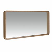 Miroir avec cadre effet bois noyer-Bois-Marron-Angel Cerda