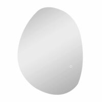 Miroir de salle de bain asymétrique led avec anti-buée