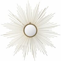 Miroir en fer/verre or-Verre-Doré-Safavieh