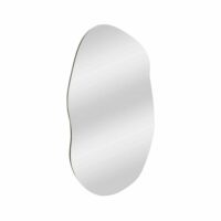 Miroir en verre noir 52x2  cm-Verre-Noir-Dmora