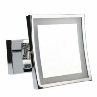 Miroir Grossissant Acier Blanc 12x12x30 CM--Blanc-LEDS C4