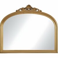 Miroir mural paulownia doré-Bois de Paulownia-Doré-vente-unique.com