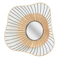 Miroir mural rotin et métal 55cm fsc-Métal-Noir-Future Home