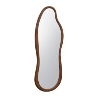 Miroir organique en bois d'hévéa