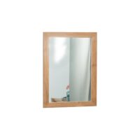 Miroir rectangle en teck massif 70x50-Wanda Collection