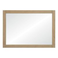 Miroir rectangulaire en chêne réversible 50x70cm-Chêne-Marron-Mob In
