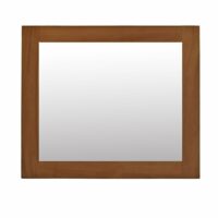 Miroir rectangulaire en teck massif-Teck-Transparent-Wild Water