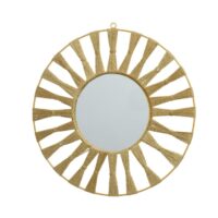Miroir rond mural en corde naturel-Corde-Marron-Kaemingk