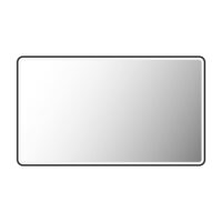 Miroir salle de bains en aluminium noir 3x120x70cm-Aluminium-Transparent-AURLANE