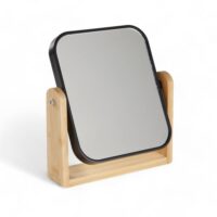 Miroir sur pied rotatif  18x21cm noir--Noir-Utility