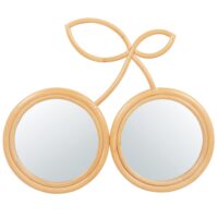 Miroirs cerises en rotin 49x39-Maisons du Monde