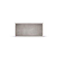 Module de rangement rectangle avec fond en béton gris - 74