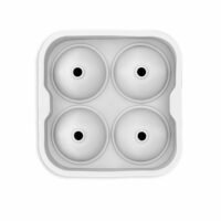 Moule à glaçons sphériques en silicone  12x5cm blanc-Silicone-Blanc-Utility