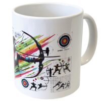 Mug en céramique blanche tir à l'arc-Céramique-Blanc-Stof