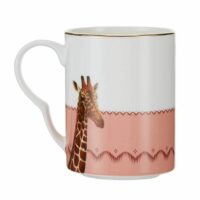 Mug en porcelaine girafe 28cl-Porcelaine-Multicolore-Yvonne Ellen