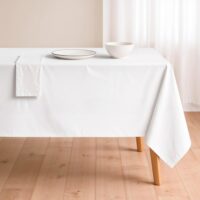 Nappe antitache coton biologique blanc 155x200 cm 155x300 cm-Coton-Blanc-Mint