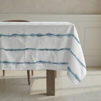 Nappe enduite anti-taches en coton Multicolore 100x155 cm-Coton-Multicolore-Terracota